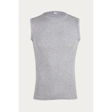 Ceylanoğlu 6'lı Erkek Ribana O Yaka O Kol ATLET-027 Gri