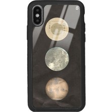 Spoyi Apple iPhone x - Xs Night Moon Tasarımlı Glossy Telefon Kılıfı