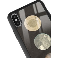 Spoyi Apple iPhone x - Xs Night Moon Tasarımlı Glossy Telefon Kılıfı