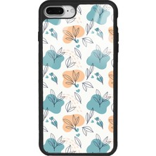 Spoyi Apple iPhone 7 Plus - 8 Plus Minik Yapraklar Tasarımlı Glossy Telefon Kılıfı