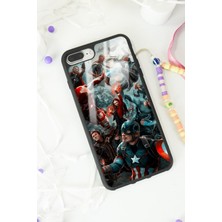 Spoyi Apple iPhone 7 Plus - 8 Plus Avengers Ultron Tasarımlı Glossy Telefon Kılıfı