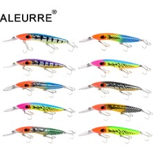 Tlg Shop F6 Stili M 26G Minnow Balıkçılık Lures Derin Dalış Plastik Yapay Crankabit Wobbler Tiz Kancalar Levrek Pike Olta Takımı (Yurt Dışından)