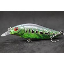 Tlg Shop C735X76 Stili Wlure 13G 9cm Orta Boy Derinlik 3D Sert Canlı Gözler Sıkı Wobbler ve Yüksek Sık Eylem Crankbait Balıkçılık Cazibesi (Yurt Dışından)