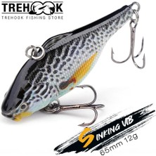 Tlg Shop Renk H Stili Trehook 12G Vib Yem Çıngırak Balıkçılık Lures Pike Wobblers Balıkçılık Için Yapay Yem Sert Cazibesi Vib Crankbait Wobbler Alabalık (Yurt Dışından)