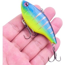 Tlg Shop Bir Stil 1 Adet Kış Vıb Balıkçılık Cazibesi 7.5 cm 18G Titreşim Yapay Sert Yem Tiz Kanca Bas Pike Trolling Pesca Olta Takımı (Yurt Dışından)