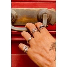 CAPO By Aytaç Yamaç Ayarlanabilir Anka Zincir Tüy Burgu 4'lü Yüzük Seti