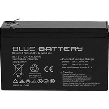 Blue Battery 8 Adet Blue Battery 12V 7AH Bakımsız Kuru Akü 2024 Haziran Üretim 12 Volt 7 Amper