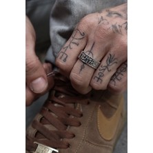 CAPO By Aytaç Yamaç Truth Ayarlanabilir Eskitme Gümüş Kaplama Yüzük