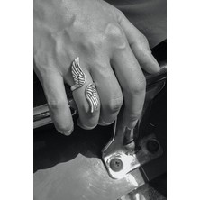 CAPO By Aytaç Yamaç Melek Kanadı Motorcu Tarzı Ayarlanabilir Kadın Kanat Yüzük