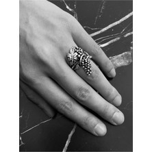 CAPO By Aytaç Yamaç Üzüm Salkımlı Ayarlanabilir Gümüş Kaplama Yüzük