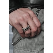 CAPO By Aytaç Yamaç Tam Tur Kurukafa Modeli Ayarlanabilir Yüzük