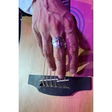 CAPO By Aytaç Yamaç Haç Figürlü Şövalye Yüzük Ayarlanabilir Erkek Yüzük