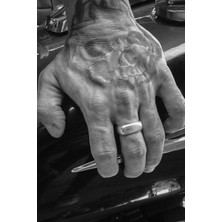 CAPO By Aytaç Yamaç Motorcu Tarzı Alyans Modeli Ayarlanabilir Erkek Yüzük