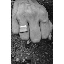 CAPO By Aytaç Yamaç Üstü Düz Şövalye Minimal Motorcu Ayarlanabilir Erkek Yüzük