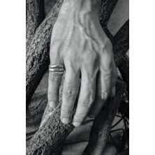 CAPO By Aytaç Yamaç Antik Motifli Ayarlanabilir Eskitme Burgu Yüzük