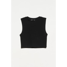 Dilvin Kadın Crop Top – %98 Pamuk, %2 Elastan, Bisiklet Yaka, Dar Kalıp, Spor ve Günlük Tarza Uygun Rahat Model