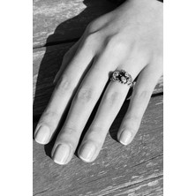 CAPO By Aytaç Yamaç Kurbağa Prens Figürlü Ayarlanabilir Gümüş Kaplama Yüzük