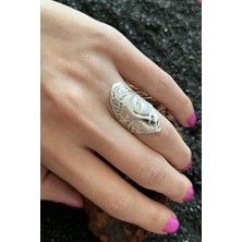 CAPO By Aytaç Yamaç Uyuyan Güzel Ayarlanabilir Eskitme Gümüş Kaplama Yüzük