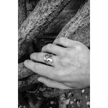 CAPO By Aytaç Yamaç Ingiliz Anahtarı Figürlü Motorcu Tarzı Ayarlanabilir Gümüş Kaplama Yüzük