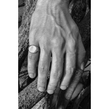 CAPO By Aytaç Yamaç Üstü Düz Yuvarlak Serçe Parmak Yüzük B311