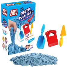 Fen Toys 03691 Dede, Aksesuarlı Mavi Kinetik Oyun Kumu 1000 gr