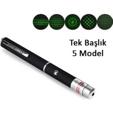 Çerçici Yeşil Lazer Pointer 5000 Mw 15 Km Etkili (Tek Başlık 5 Model)