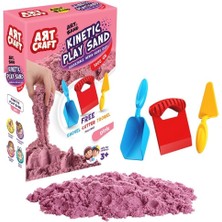 Fen Toys 03693 Dede, Aksesuarlı Pembe Kinetik Oyun Kumu 1000 gr