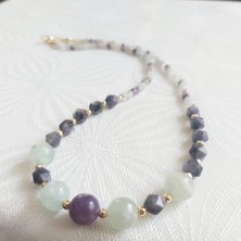 Devi Fashion Florit Doğal Taş Kolye