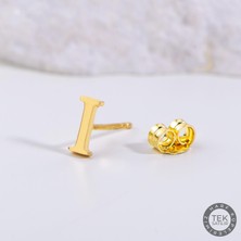 goldkupe 14 Ayar Altın I Harf Küpe 0,33 gr