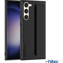 Schitec Samsung Galaxy S24 Uyumlu Premium  Case Parmak Askılı Telefon Kılıfı Siyah