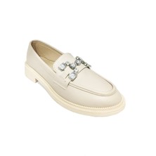 Comfort Shoes 233 Deri Trend Fashion Taşlı Kadın Babet
