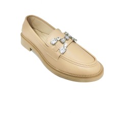 Comfort Shoes 233 Deri Trend Fashion Taşlı Kadın Babet