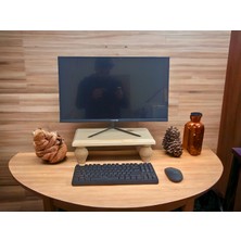 Troya Wood Monitör Standı - Ahşap Monitör Yükseltici