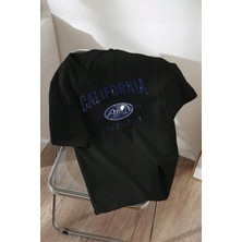 Oksit California Ön Baskılı Bisiklet Yaka Erkek Tshirt