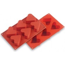 Depposite Kalp Silikon Kalıp 6'lı 29.5 x 17.5 cm