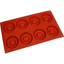 Depposite Silikon Kalıbı 8'li Donut 6.5 x 2 cm