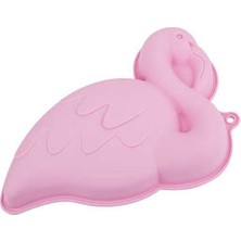 Depposite Flamingo Şekilli Açık Pembe Silikon Kek Kalıbı