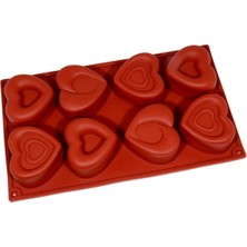 Depposite Silikon Kalıp Kalp Çeşitleri 6x7 cm