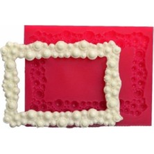 Depposite Silikon Mücevher Desen Mini Çerçeve Kalıbı 8,5x6,5 cm