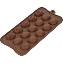 Depposite Yumurta Çikolata Kalıbı, Silikon, 21X9,5X1,3 cm