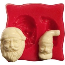 Depposite Silikon Noel Baba Kafası 2 Li Kalıp