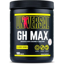 Universal Nutrition Universal  Gh Max Per Serving  7870 Mg 180 Tablet Growth Hormone Formula.EU VERSİON DEĞİLDİR..Usa Versiondur!!