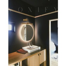 Voxify Gold Kaplama Gün Işığı (Sarı) Banyo Duvar Ayna Tablo Aydınlatması Flüt Aplik Kuğu Aplik Ledli Aplik