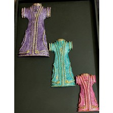 1001 Fırça Polyester Kaftan Ahşap Duvar Panosu