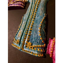 1001 Fırça Polyester Kaftan Ahşap Duvar Panosu