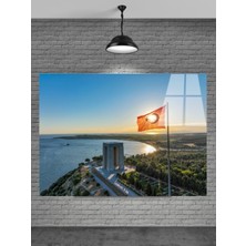 Meta Cam Çanakkale Boğazı Cam Tablo