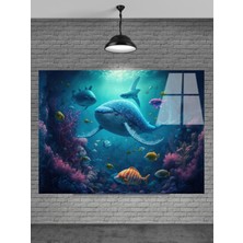 Meta Cam Denizdeki Balıklar Cam Tablo