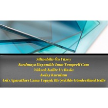 Meta Cam Altın Renkli Balık Cam Tablo