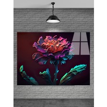 Meta Cam Sevilen Seri Çiçek Cam Tablo