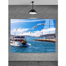 Meta Cam Istanbul Manzarası Cam Tablo